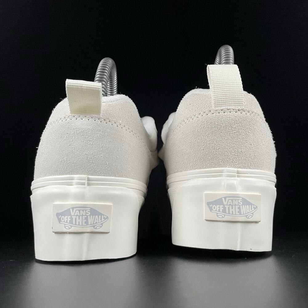 Vans Knu Skool Women’s Size 7 White Suede Casual Platform Sneaker Skate Shoe NEW - Picture 3 of 9